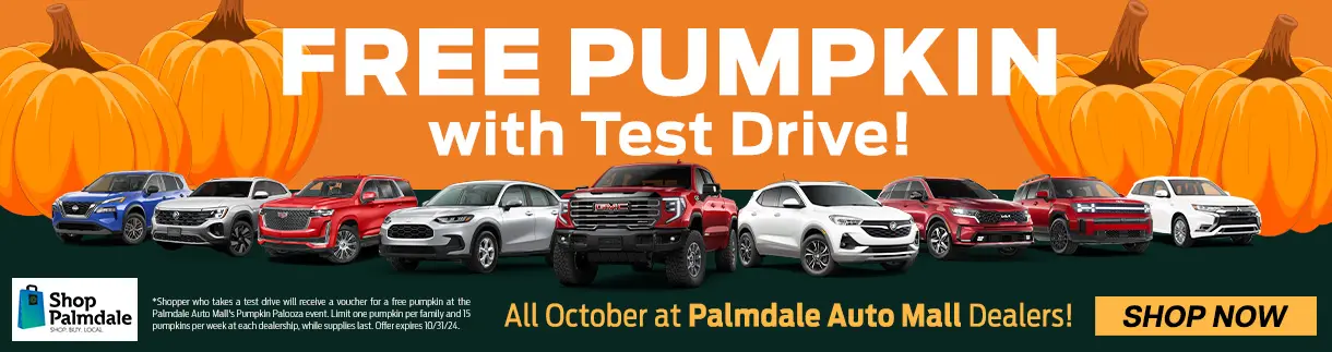 Free Pumpkin With Test Drive